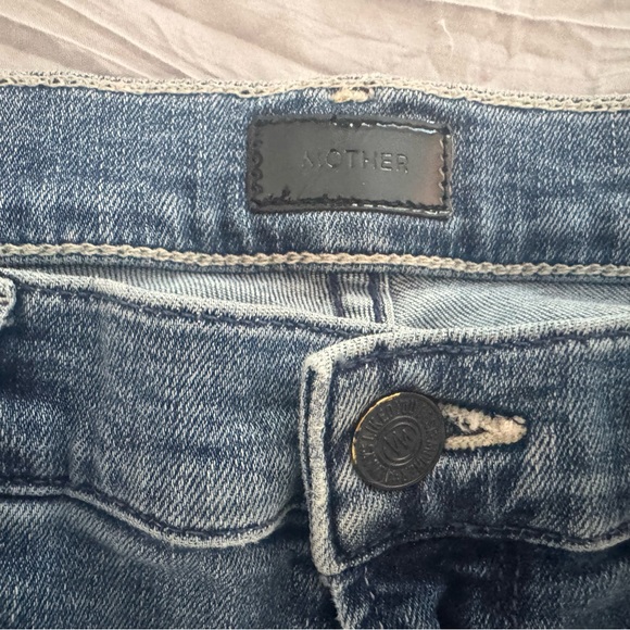 Mother Mid Rise Dazzler Ankle Jeans Womens 30 Wish on a Star Denim - Picture 2 of 7